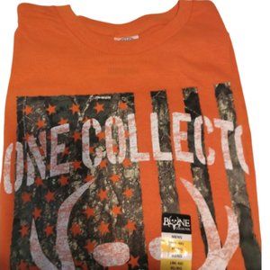 Bone Collector Men’s Front Logo Short Sleeve T-Shirt Orange XL 46-48